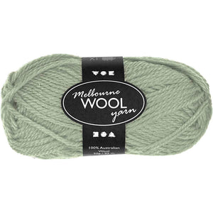 Wool Yarn -Lt Green