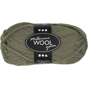 Wool Yarn -Dark Green