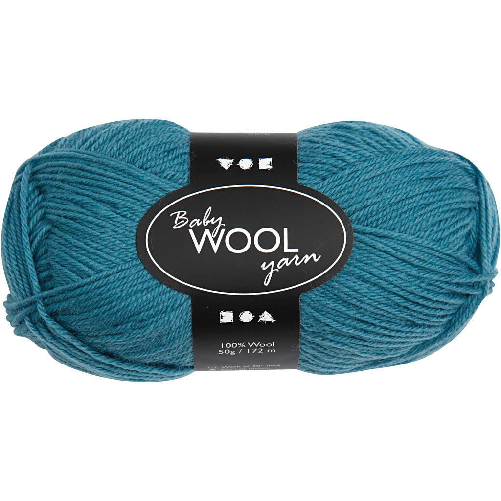 Baby Yarn, petrol, L: 172 m, 50 g/ 1 ball