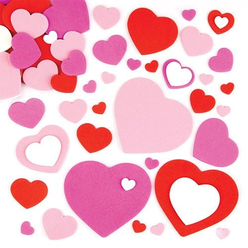 Self-Adhesive Foam Hearts (Pack of 150)