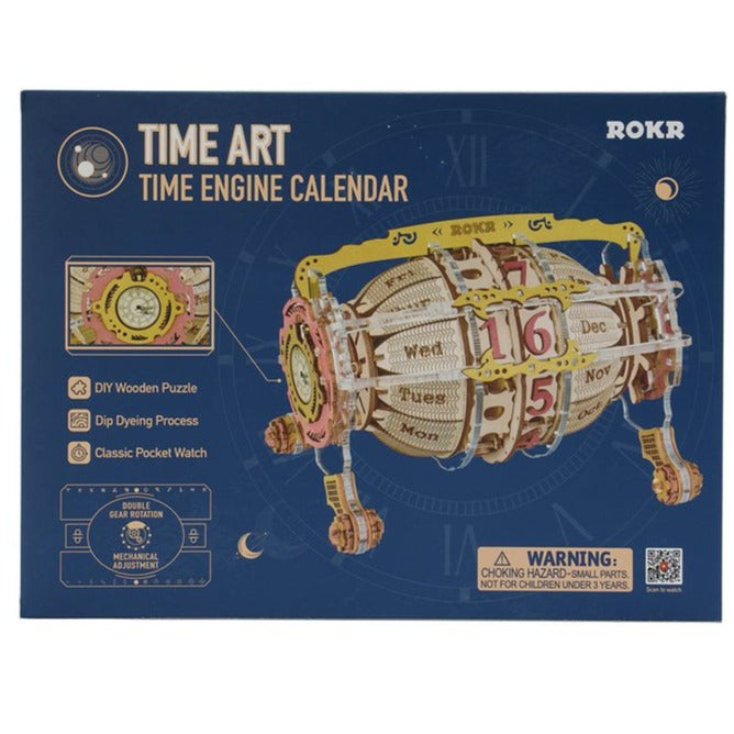 Time Engine DIY Desk Calendar 3D wooden puzzle
