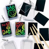 Scratch Art Keyrings (Pack of 6)