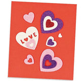 Heart Glitter Foam Stickers (Pack of 120)