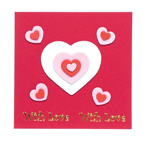 WITH LOVE MESSAGE CARDS PK.6