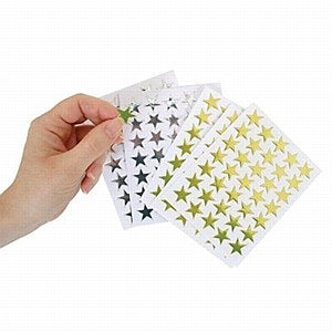 Self Adhesive Silver Stars 150 Pieces