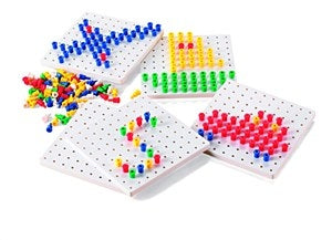 Stackable Pegboards (5) + Pegs Set (1000)