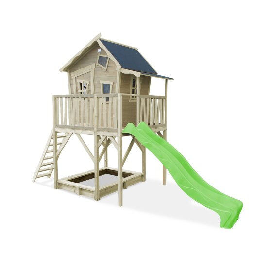 EXIT Crooky 750 Wooden Playhouse - Grey/Beige