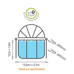 EXIT Swimming Pool Canopy ø360cm