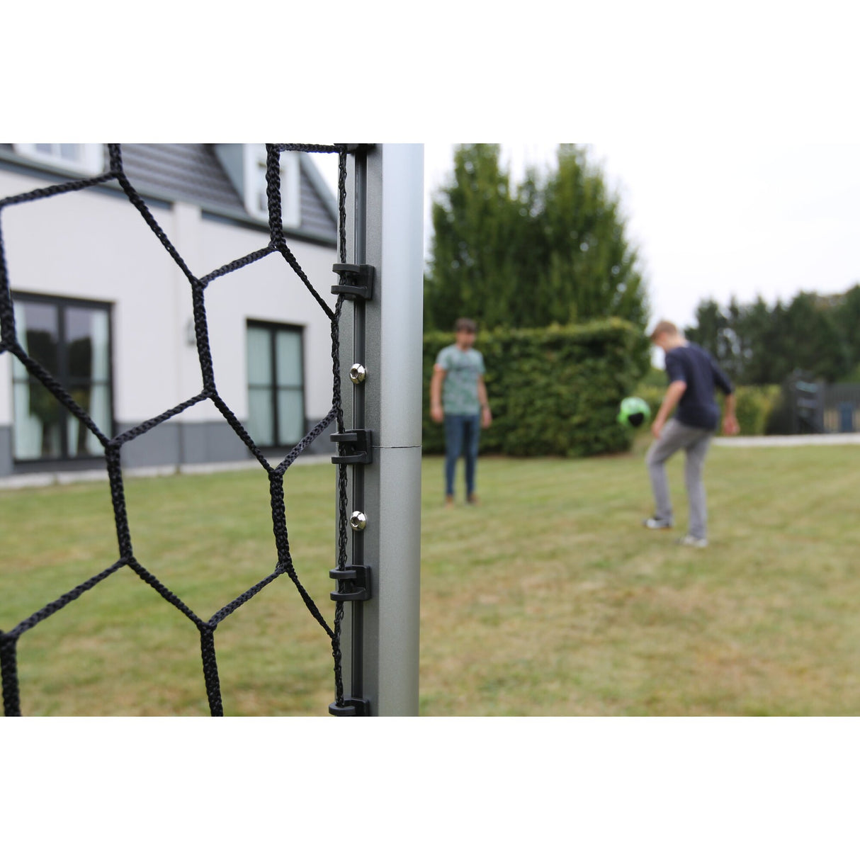 EXIT Scala Aluminium Soccer Goal - Matt Silver (10 x 6.6 Ft)