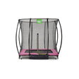 EXIT Silhouette ground trampoline 153x214cm with safety net - pink
