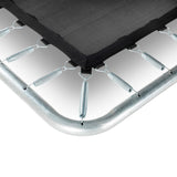 EXIT Silhouette ground trampoline 153x214cm with safety net - pink