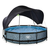 EXIT Frame Pool ø360x76cm (12v Cartridge filter)