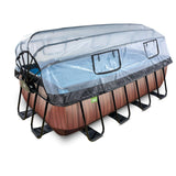 EXIT Frame Brown Pool - 4x2x1.22m (12v Sand filter)