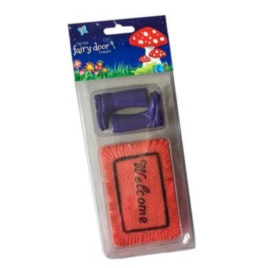 Irish Fairy Door Accessories - Welcome Mat and Boots Pack