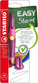 Handwriting Pencil - STABILO EASYergo 3.15 - Left Handed - Pink/Lilac + Sharpener