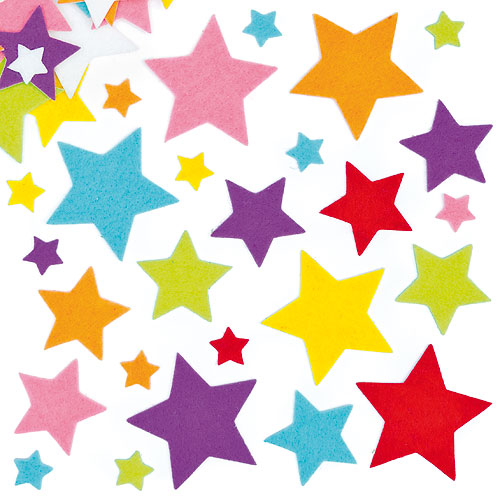 Felt Star Stickers (Pack of 144)