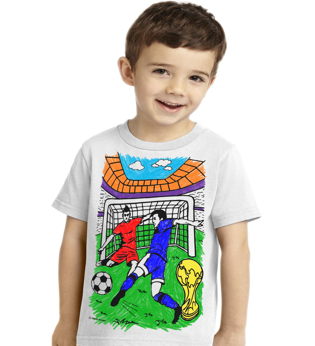 Splat Planet PYO T-Shirt: Football (Size 5-6 Years)