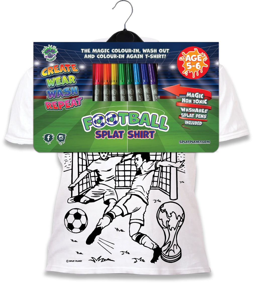 Splat Planet PYO T-Shirt: Football (Size 5-6 Years)