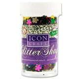 Glitter Shapes-Flowers 20g