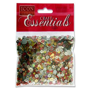 ICON SEQUINS 40G RED/GOLD/SILVER