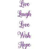 Embossing Folder (5PC) - Inspirational Words 1