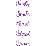 Embossing Folder (5PC) - Inspirational Words 2