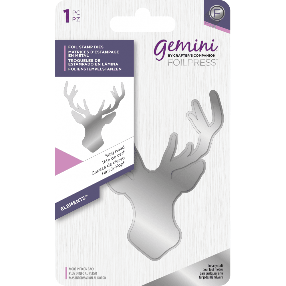 Foil Stamp Die - Elements -  Stag Head