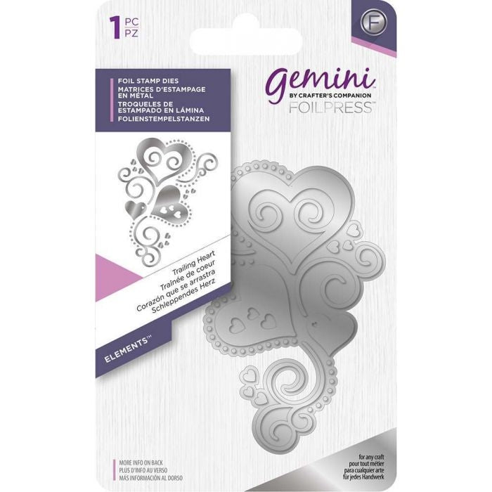 Foil Stamp Die - Elements -  Trailing Heart