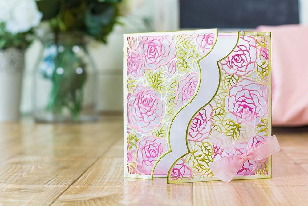 Gemini Die - Create-a-Card - Rose Garden