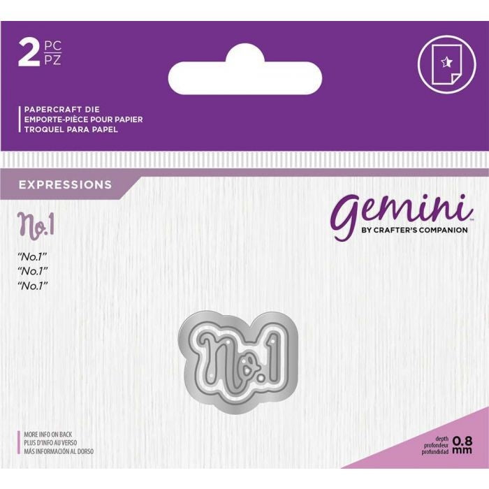 Gemini Die - Essentials Only Words - No.1