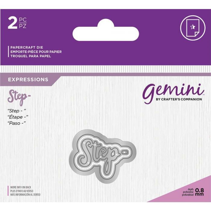 Gemini Die - Essentials Only Words - Step-