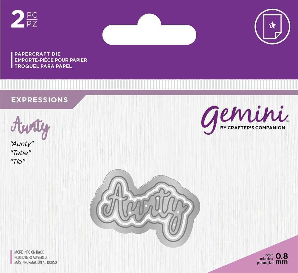 Gemini Die - Essentials Only Words - Aunty