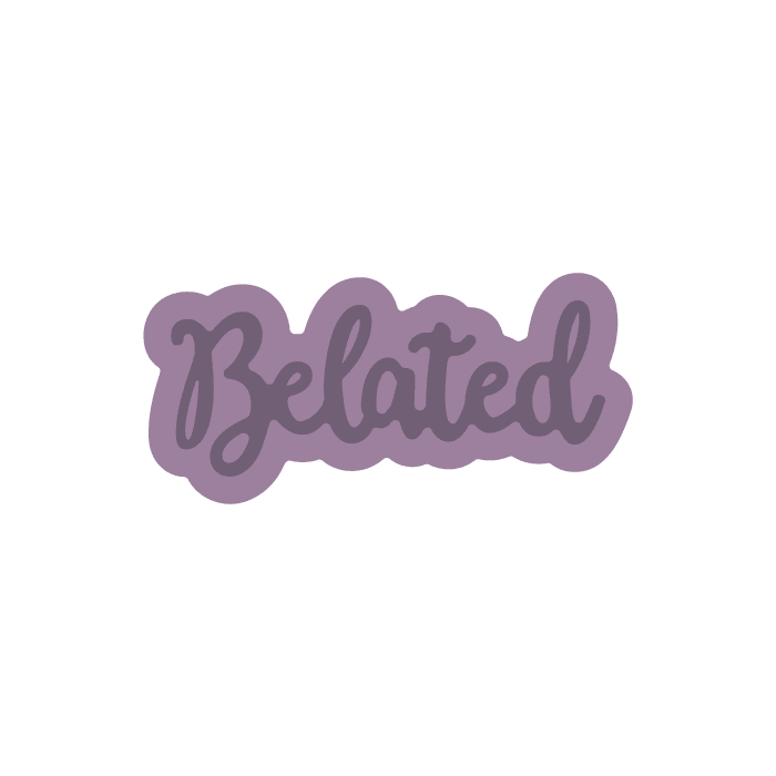 Gemini Die - Essentials Only Words - Belated