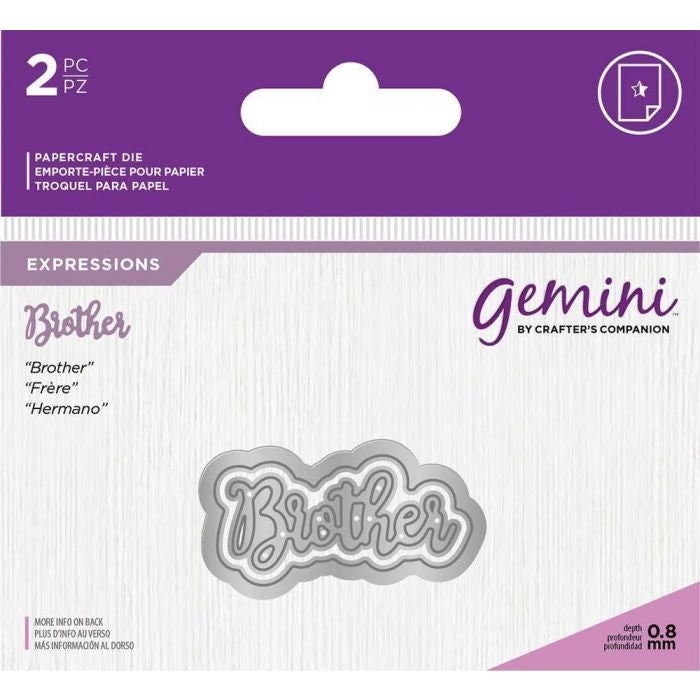 Gemini Die - Essentials Only Words - Brother