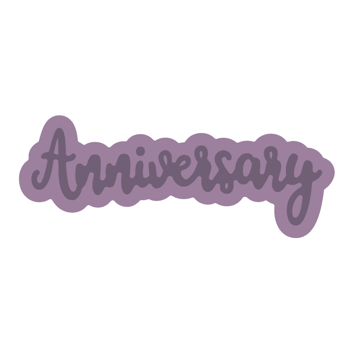 Gemini Die - Essentials Only Words - Anniversary