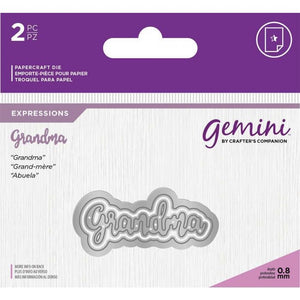 Gemini Die - Essentials Only Words - Grandma