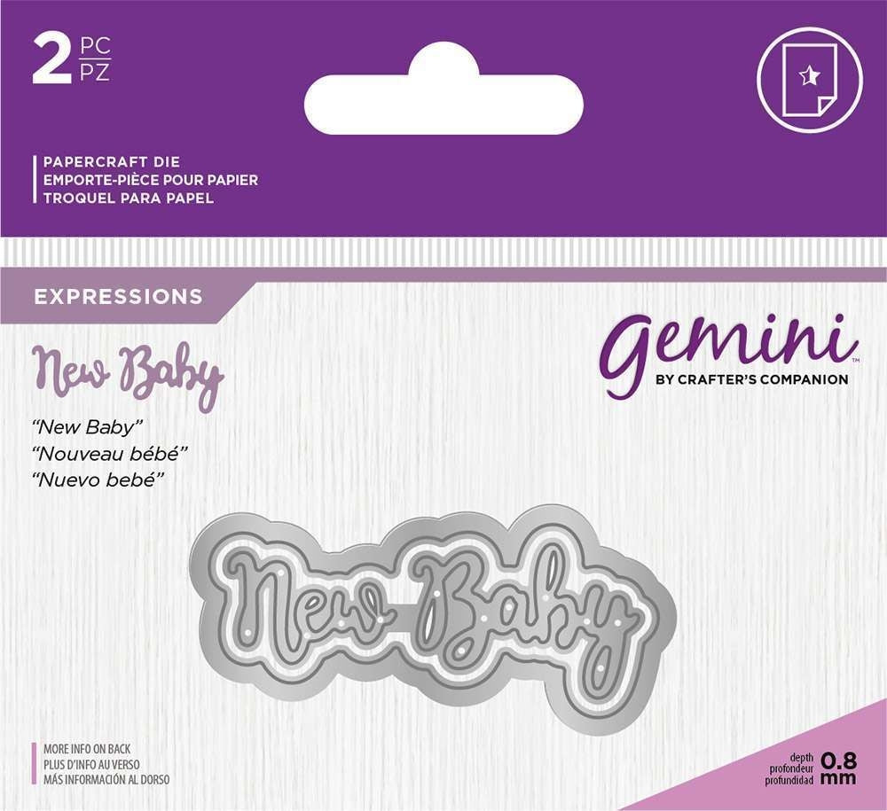 Gemini Die - Essentials Only Words - New Baby