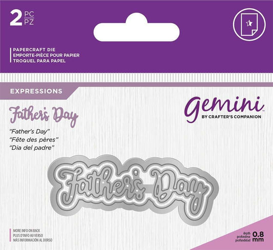 Gemini Die - Essentials Only Words - Fathers Day