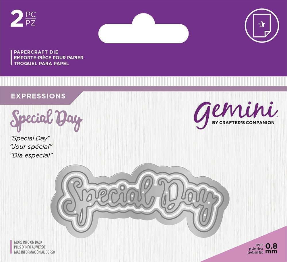 Gemini Die - Essentials Only Words - Special Day