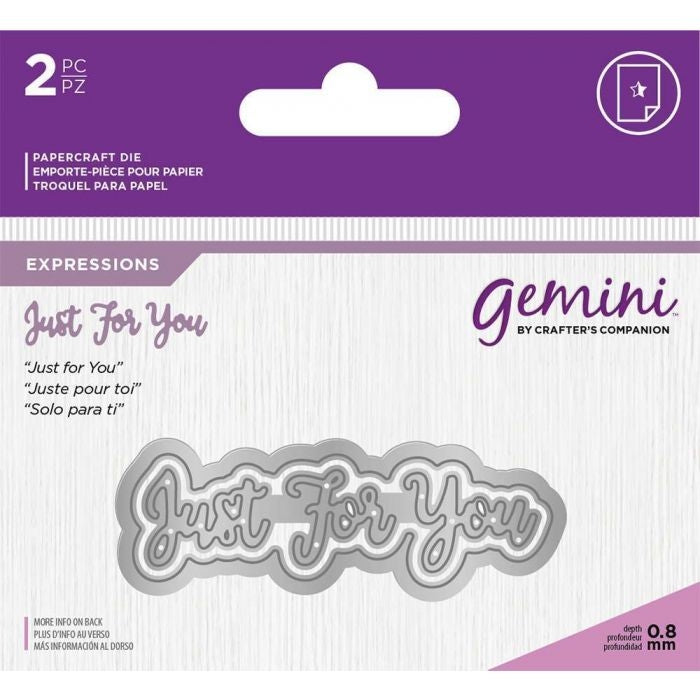 Gemini Die - Essentials Only Words - Just For You
