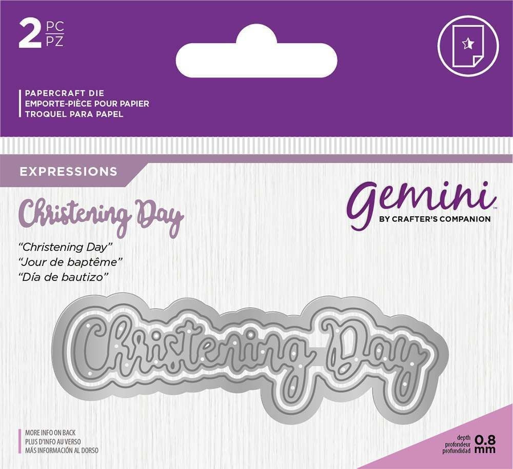 Gemini Die - Essentials Only Words - Christening D