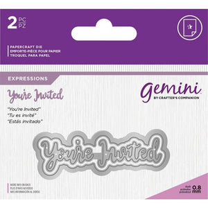 Gemini Die - Essentials Only Words - Youre Invite