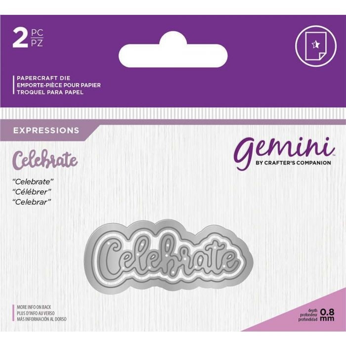 Gemini Die - Essentials Only Words - Celebrate