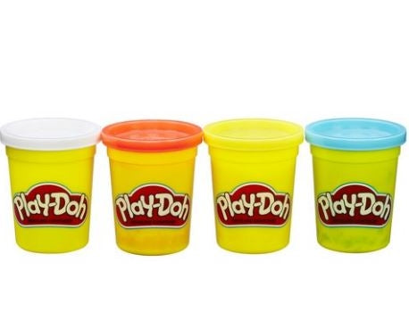 Playdoh 4 Pack Classic Colours 4Oz Tubs