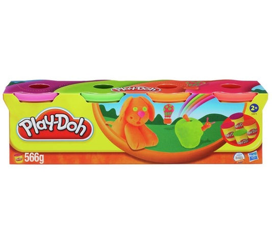 Playdoh 4 Pack Classic Colours 4Oz Tubs