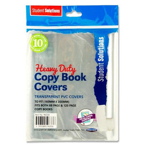 Pkt.10 Pvc Heavy Duty Copy Book Covers