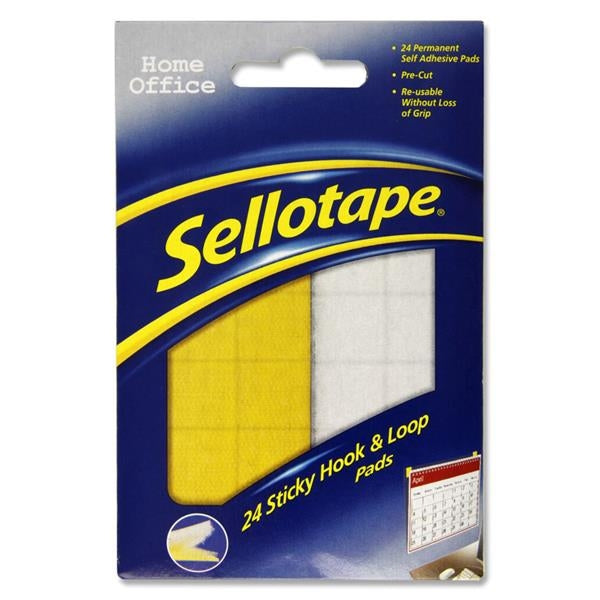 SELLOTAPE STICKY VELCRO HOOK/LOOP