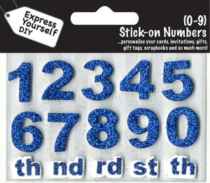 TOPPERS- NUMBERS 0-9 (BLUE)