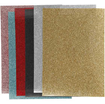 Iron On Foil Sheet 148x210mm Glitter - Assorted Colours (6 Sheets)