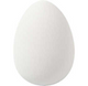 Goose Eggs, H: 8 cm, D: 5.5 cm, 8 pcs, white
